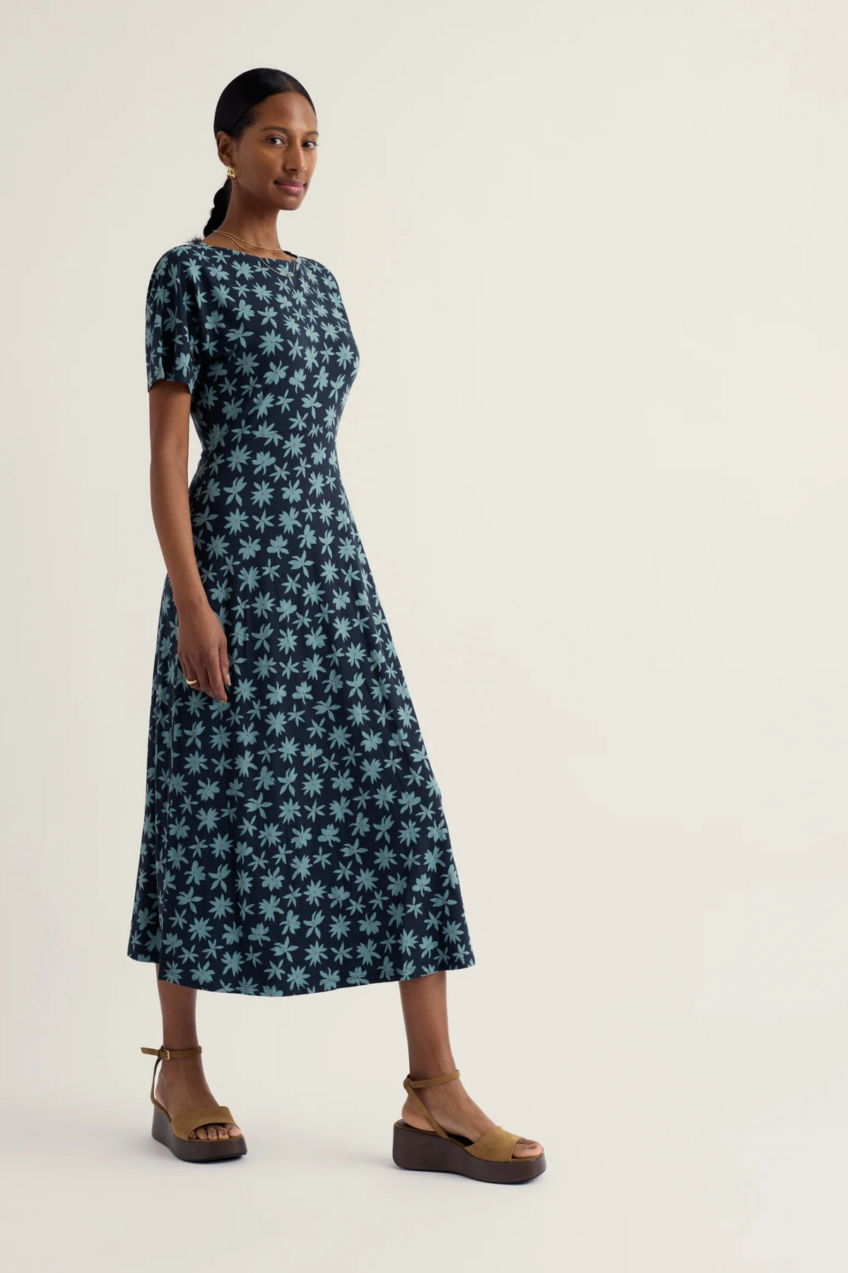 Seasalt Cornwall Mirva Dress in Tropic Bloom Maritime