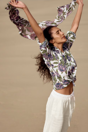 Seasalt Cornwall Larissa Shirt in Proteas Chalk
