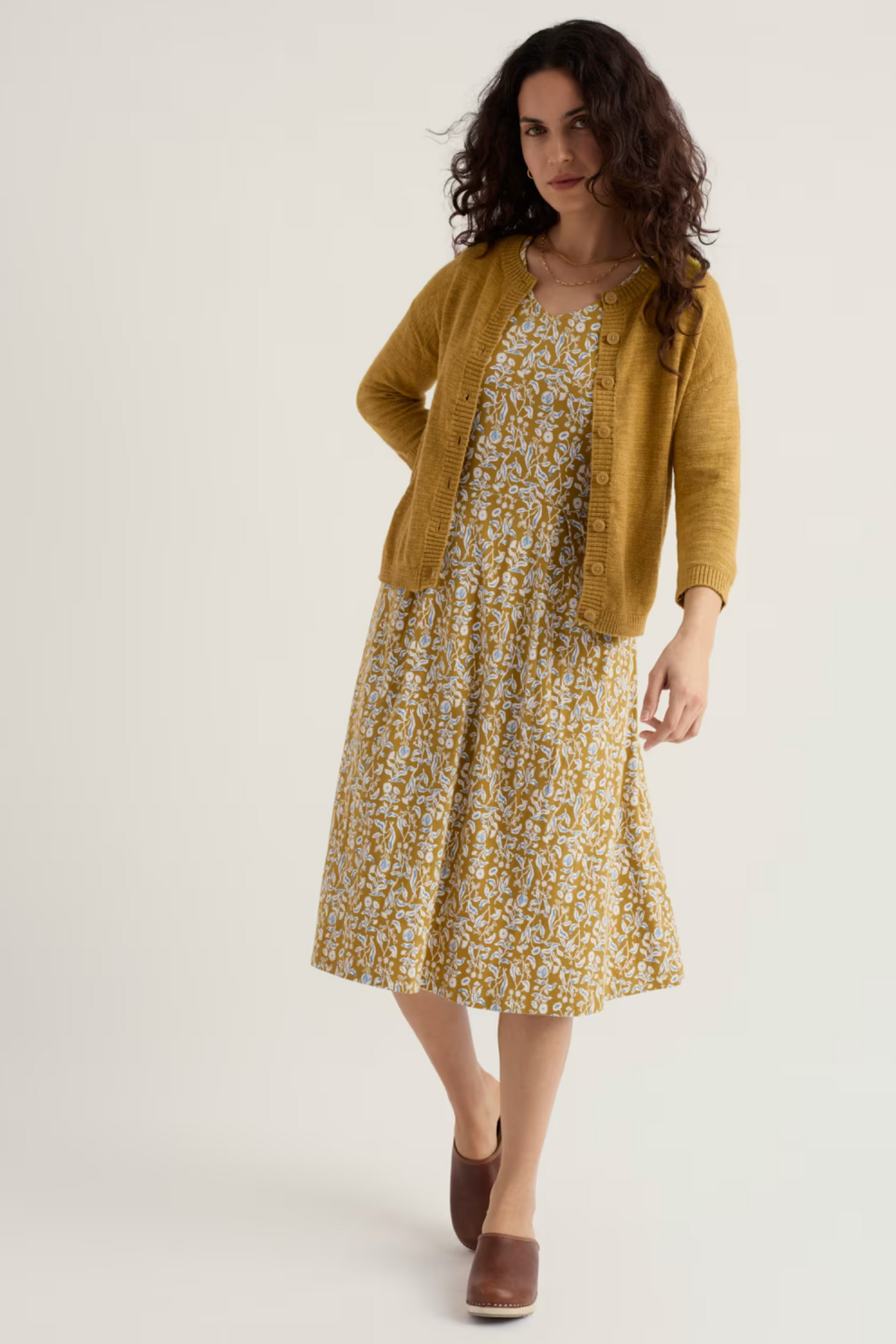 Seasalt Cornwall Pentire Steps Cardigan in Tansy