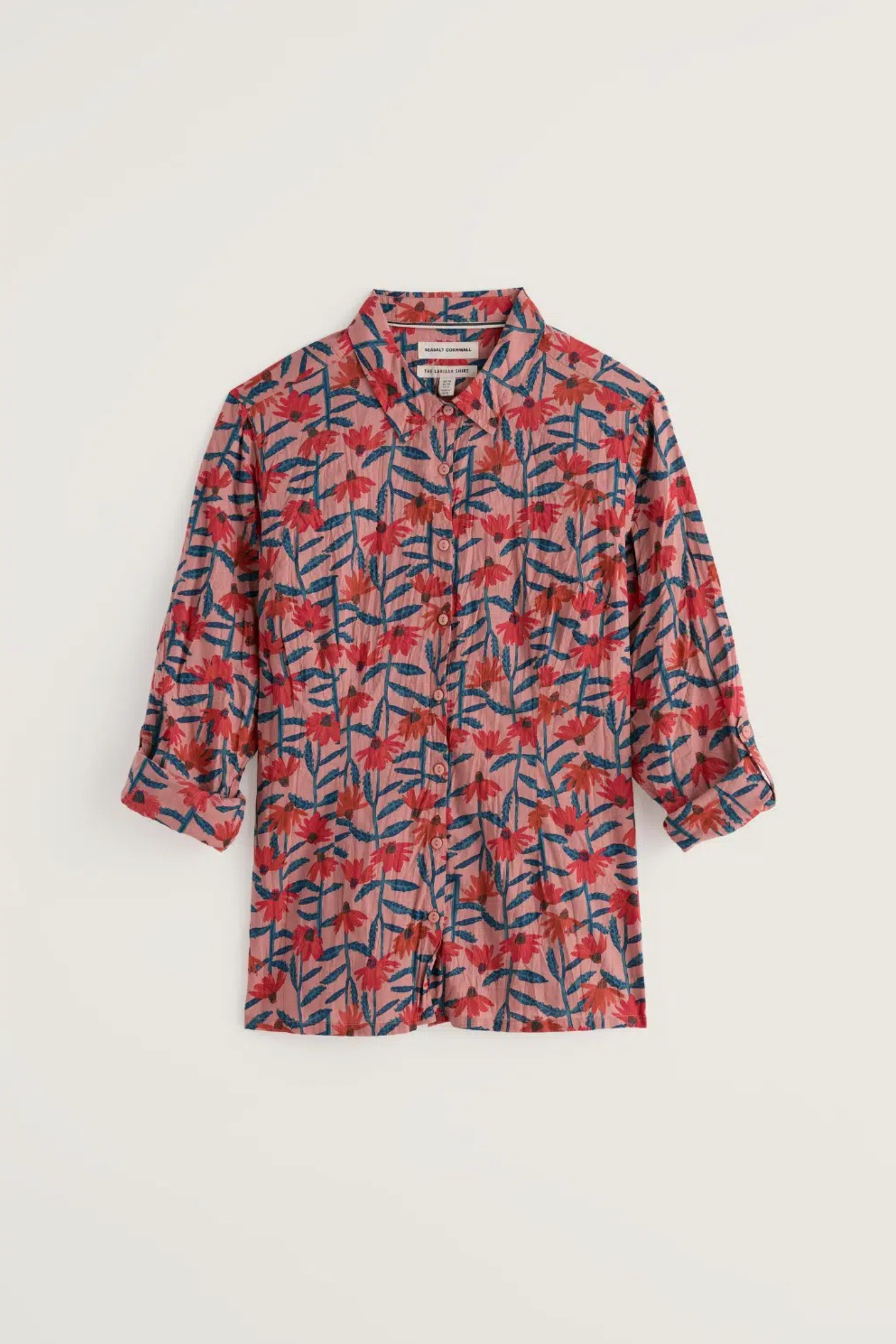 Seasalt Cornwall Larissa Shirt in Echinacea Stems Rosehip