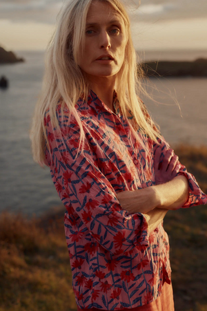 Seasalt Cornwall Larissa Shirt in Echinacea Stems Rosehip