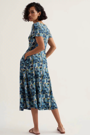 Seasalt Cornwall Veronica Dress in Floral Splice Sardine