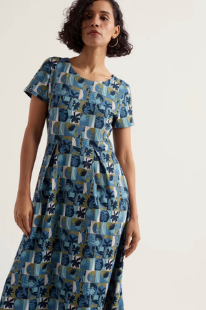 Seasalt Cornwall Veronica Dress in Floral Splice Sardine