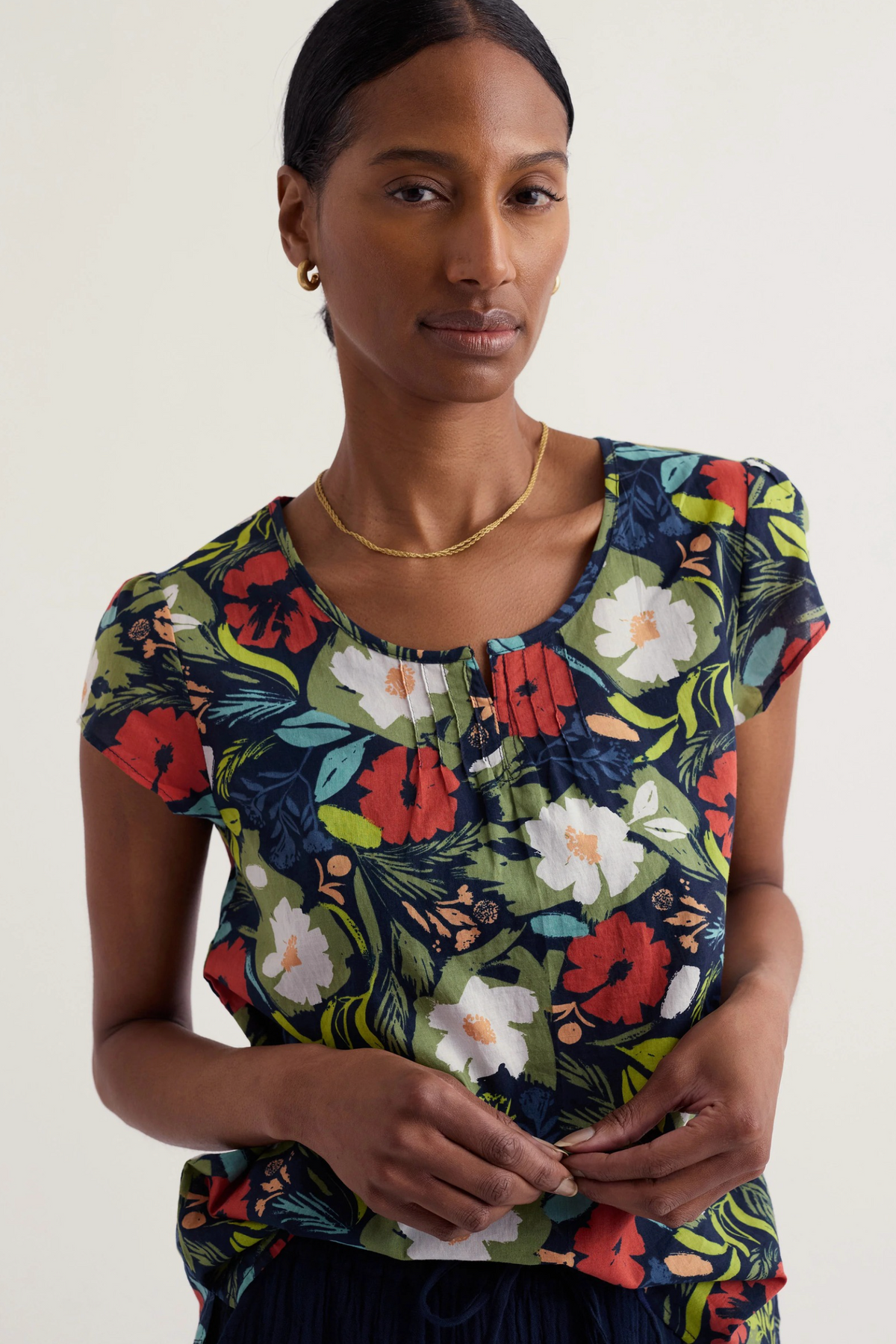 Seasalt Collingwood Garden Gate Top in Summer Shadows Mix