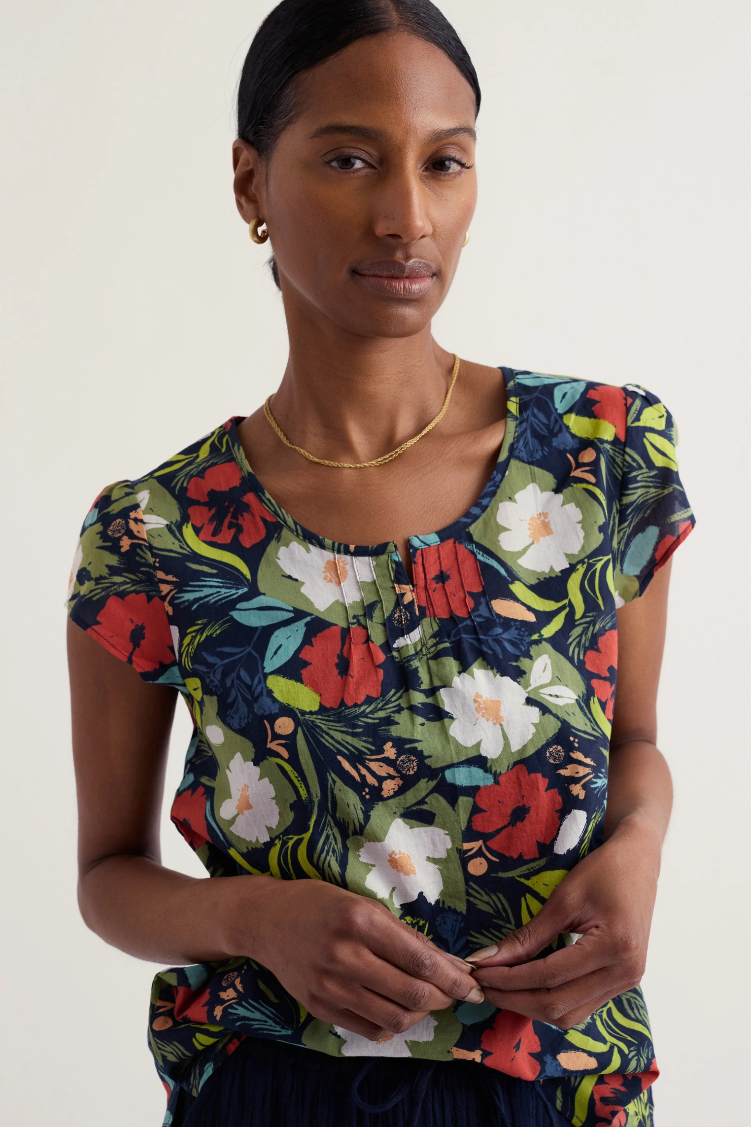 Seasalt Collingwood Garden Gate Top in Summer Shadows Mix