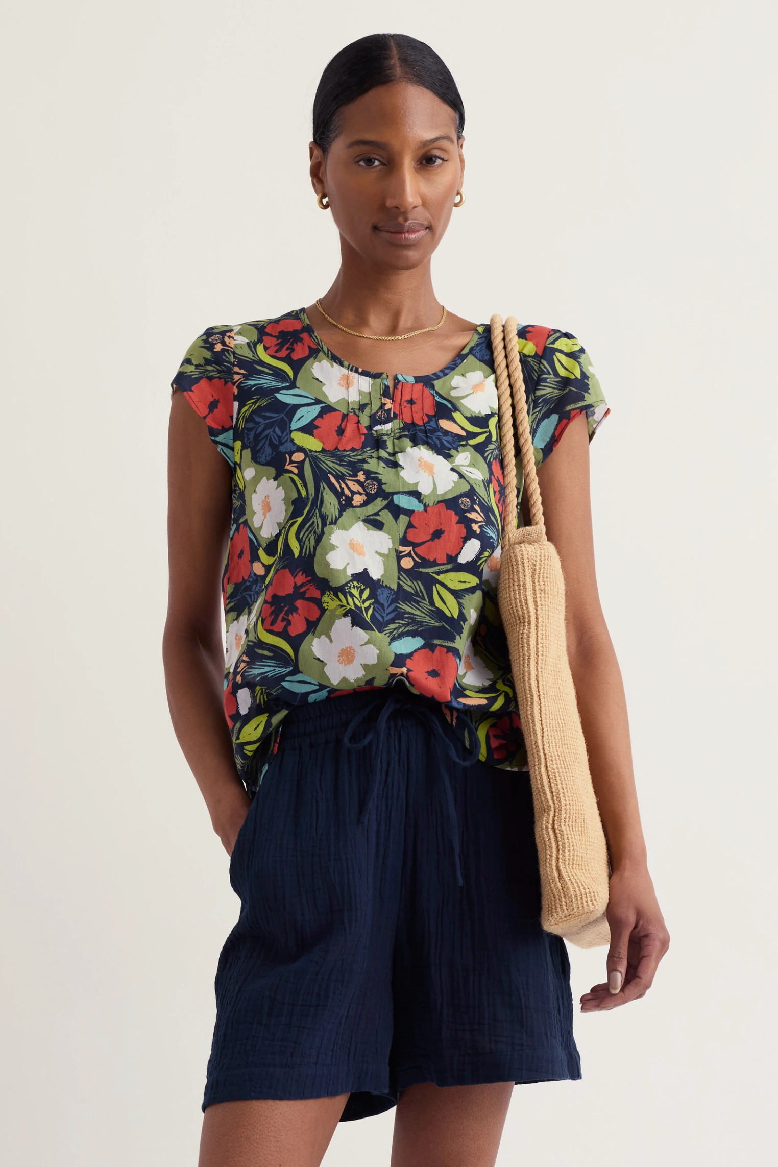 Seasalt Collingwood Garden Gate Top in Summer Shadows Mix