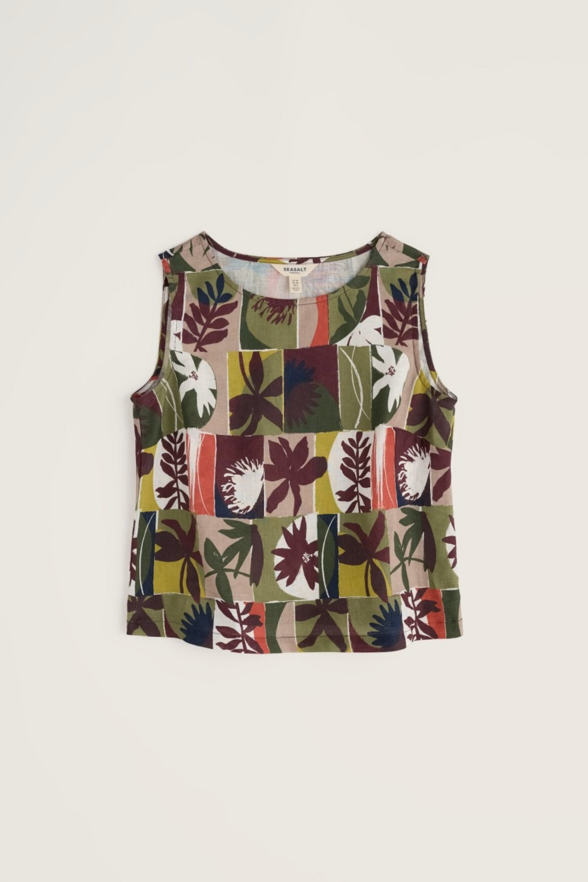 Seasalt Cornwall Colour Study Top in Floral Splice Cacao