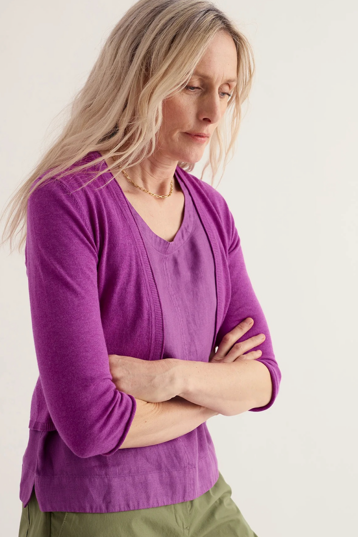 Seasalt Cornwall Vanessa Cardigan in Wild Orchid