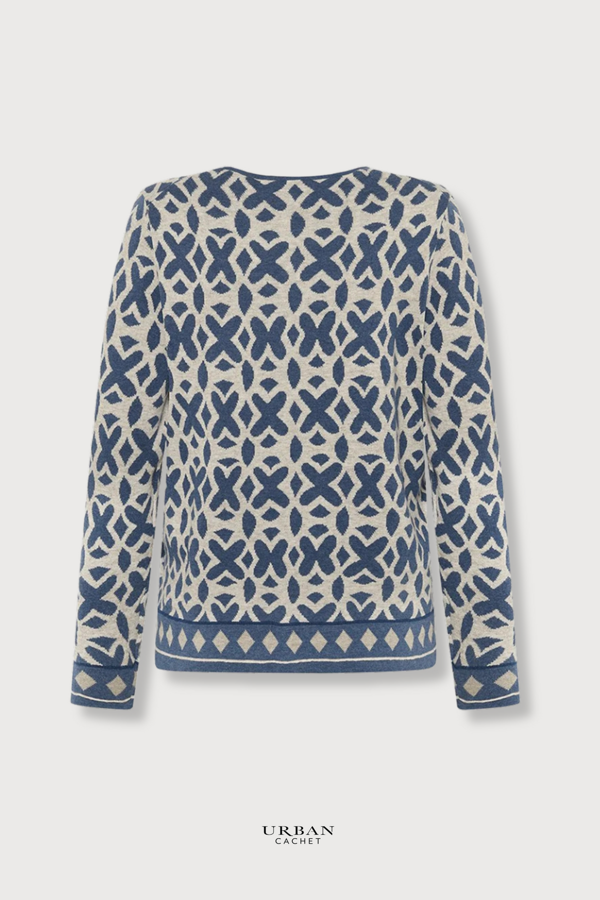 Mansted Denmark Tide Eco Moths Cardigan in Midnight