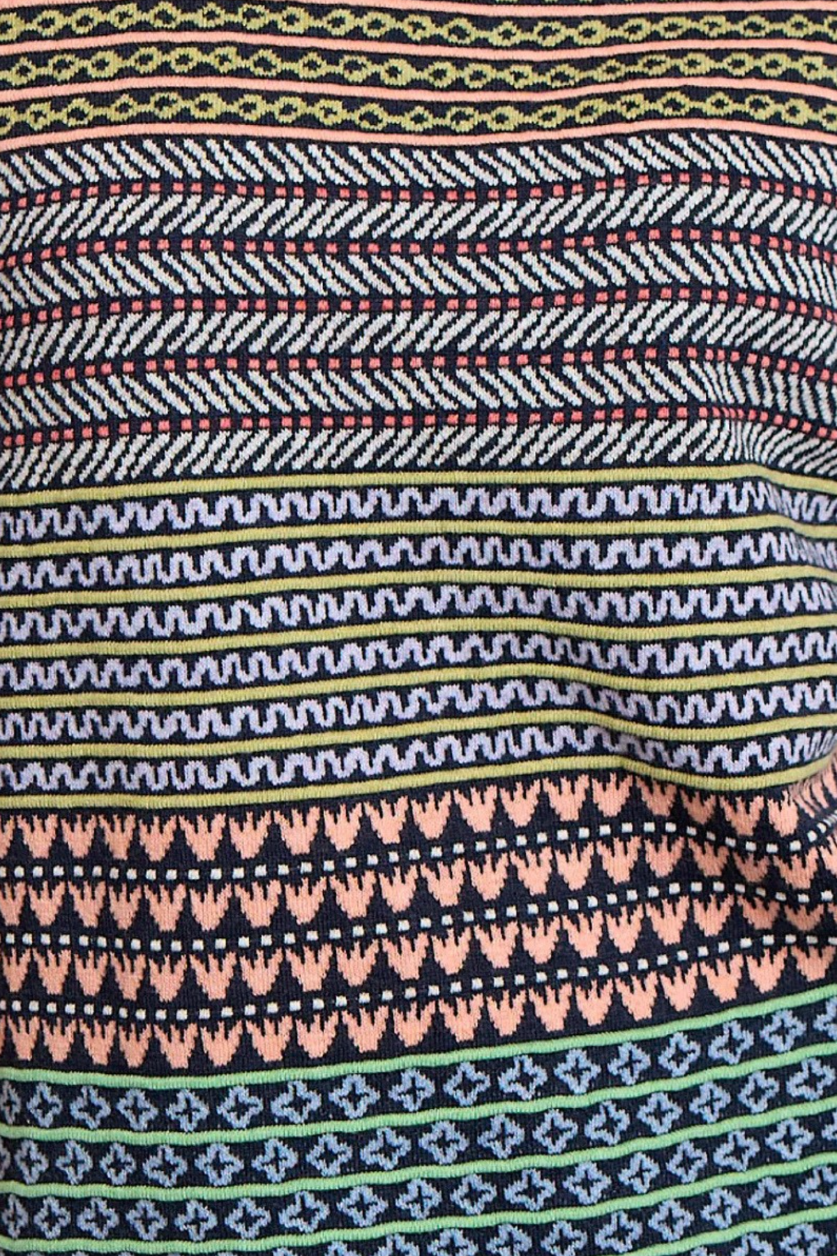 Mansted Denmark Hilde Eco Jacquard Tee in Navy