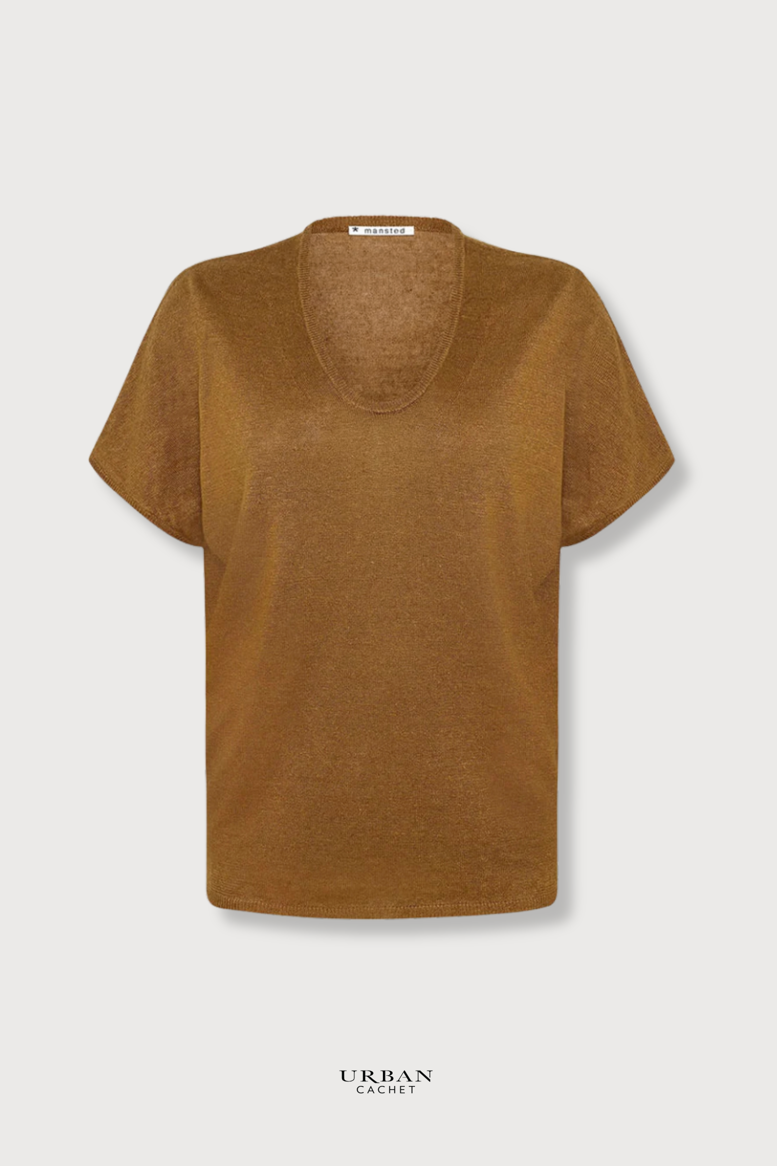 Mansted Denmark Pitti Linen and Hemp Top in Spice
