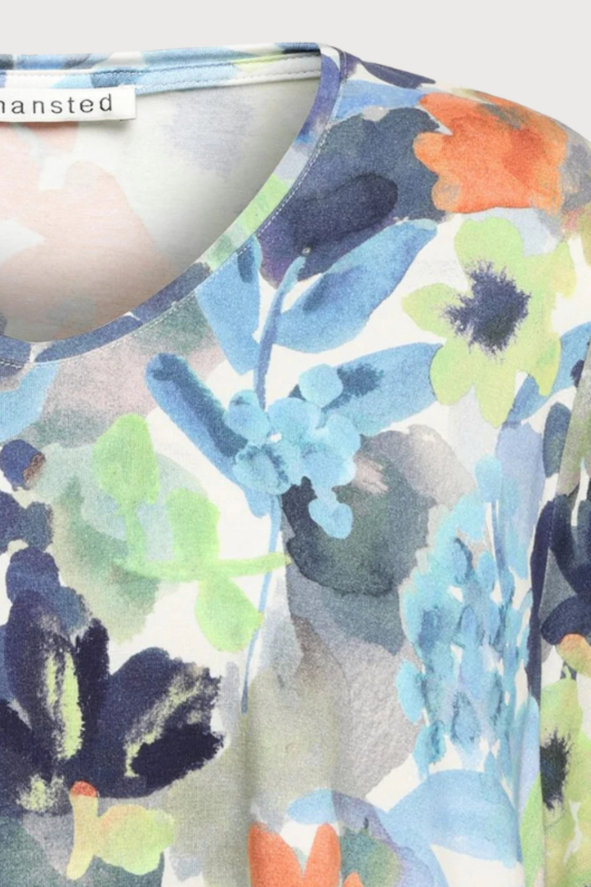Mansted Denmark Galina Potato Floral Swing Top in Blue