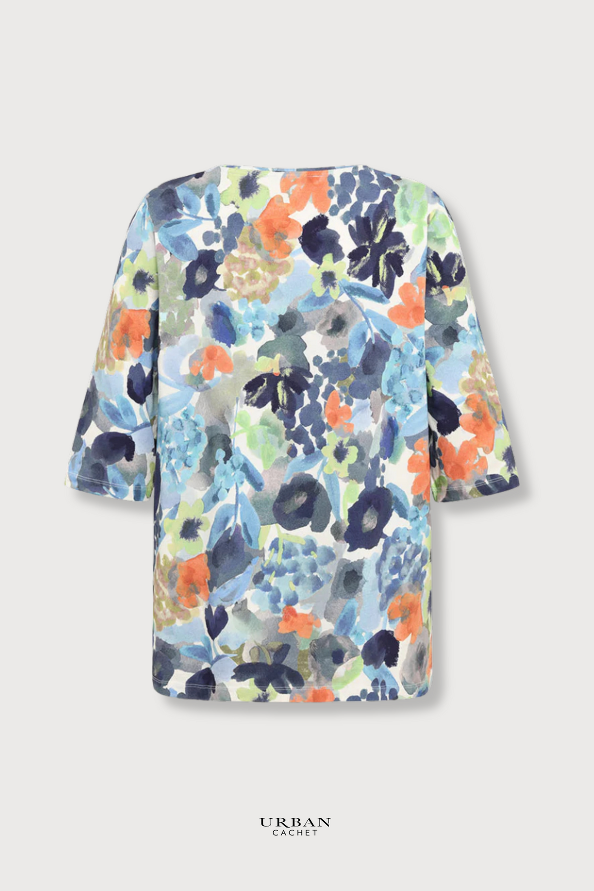 Mansted Denmark Galina Potato Floral Swing Top in Blue