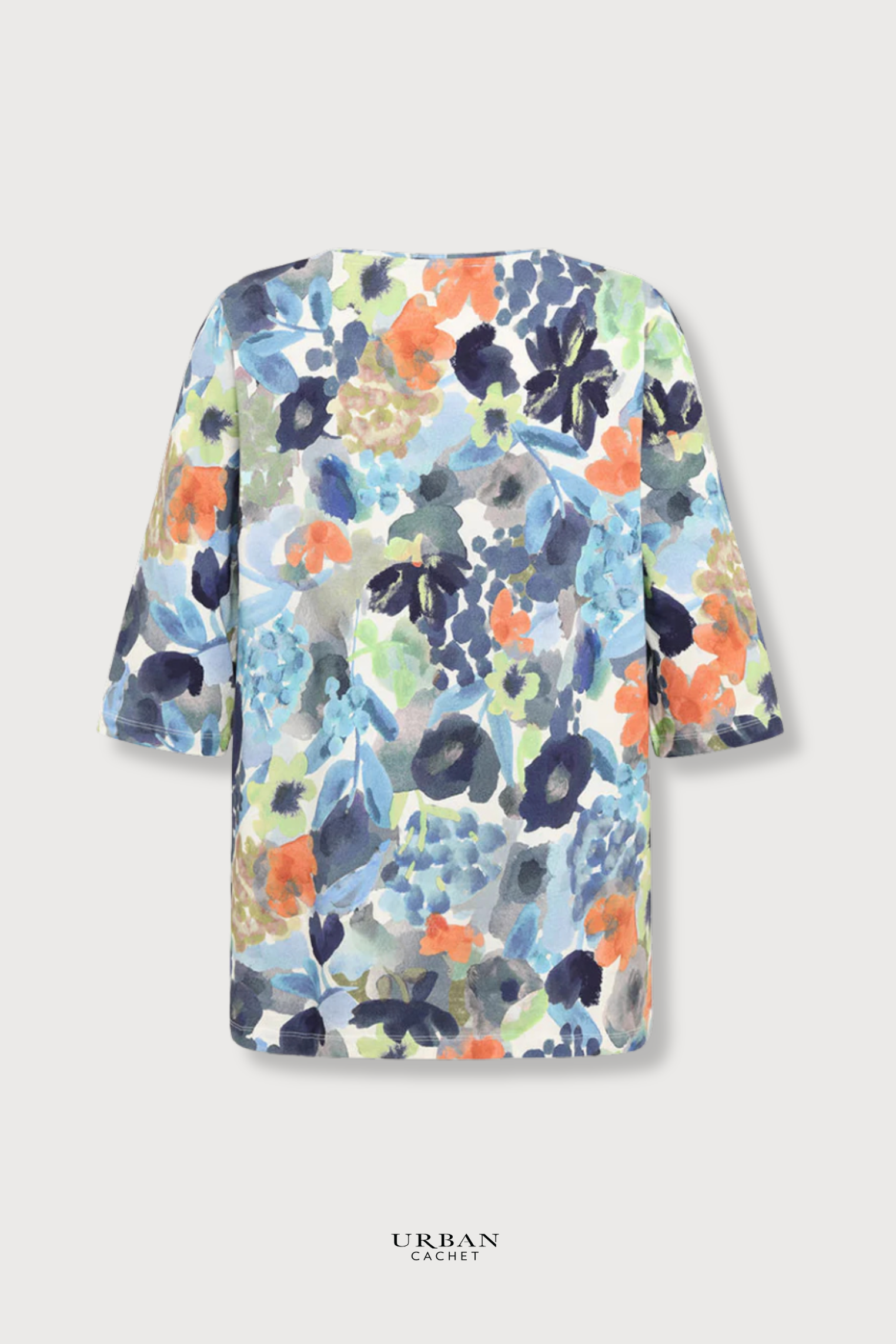 Mansted Denmark Galina Potato Floral Swing Top in Blue