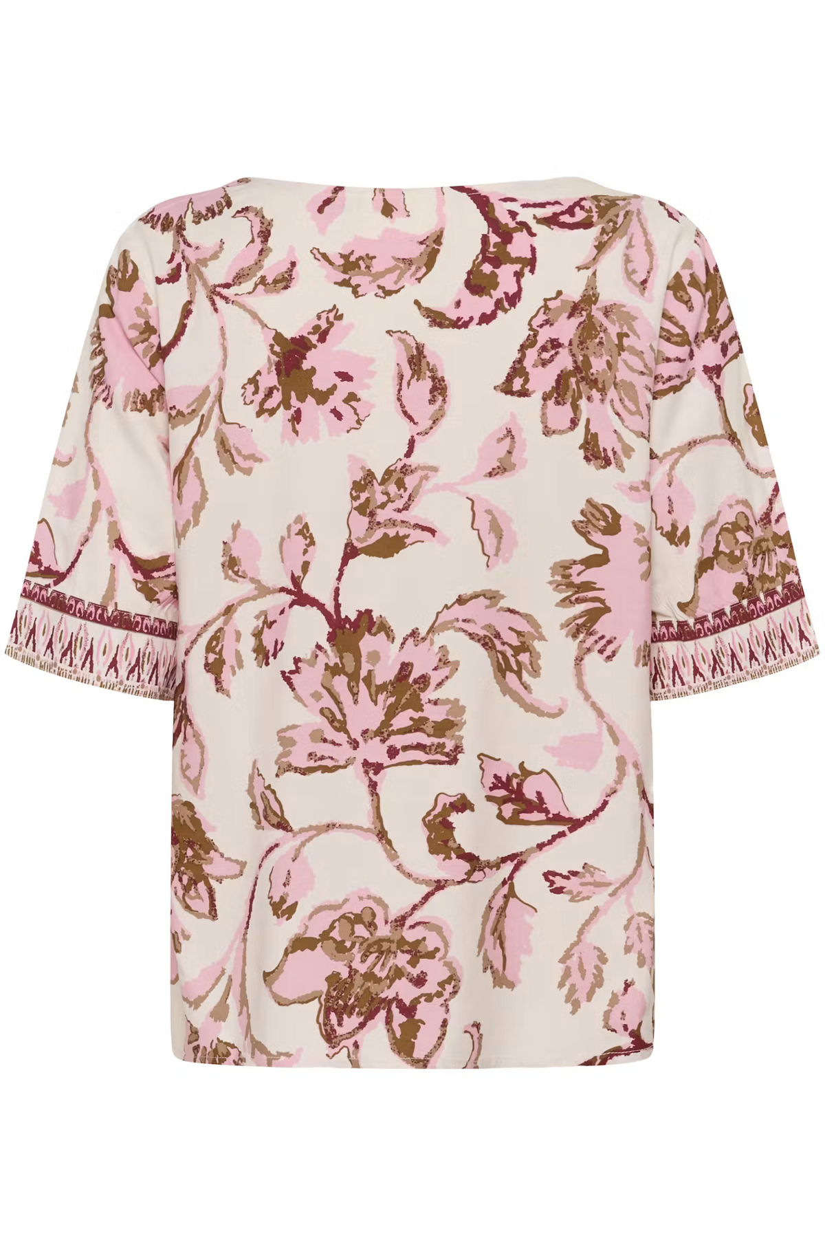 Cream Clothing Tiah Boho Blouse in Pink Flower