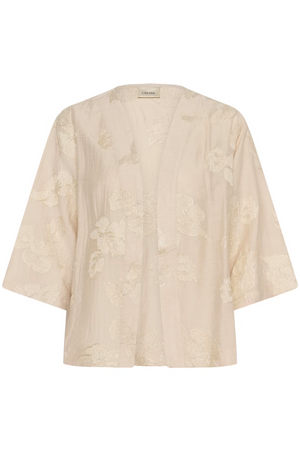 Cream Clothing Emilia Short Kimono jacket in Perfectly Pale Melange