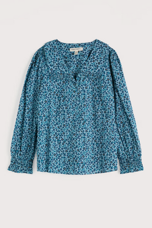 Seasalt Cornwall Ysella Top in Flax Flower Horizon