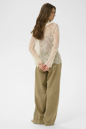 Cream Clothing Mira Blouse in Whisper White