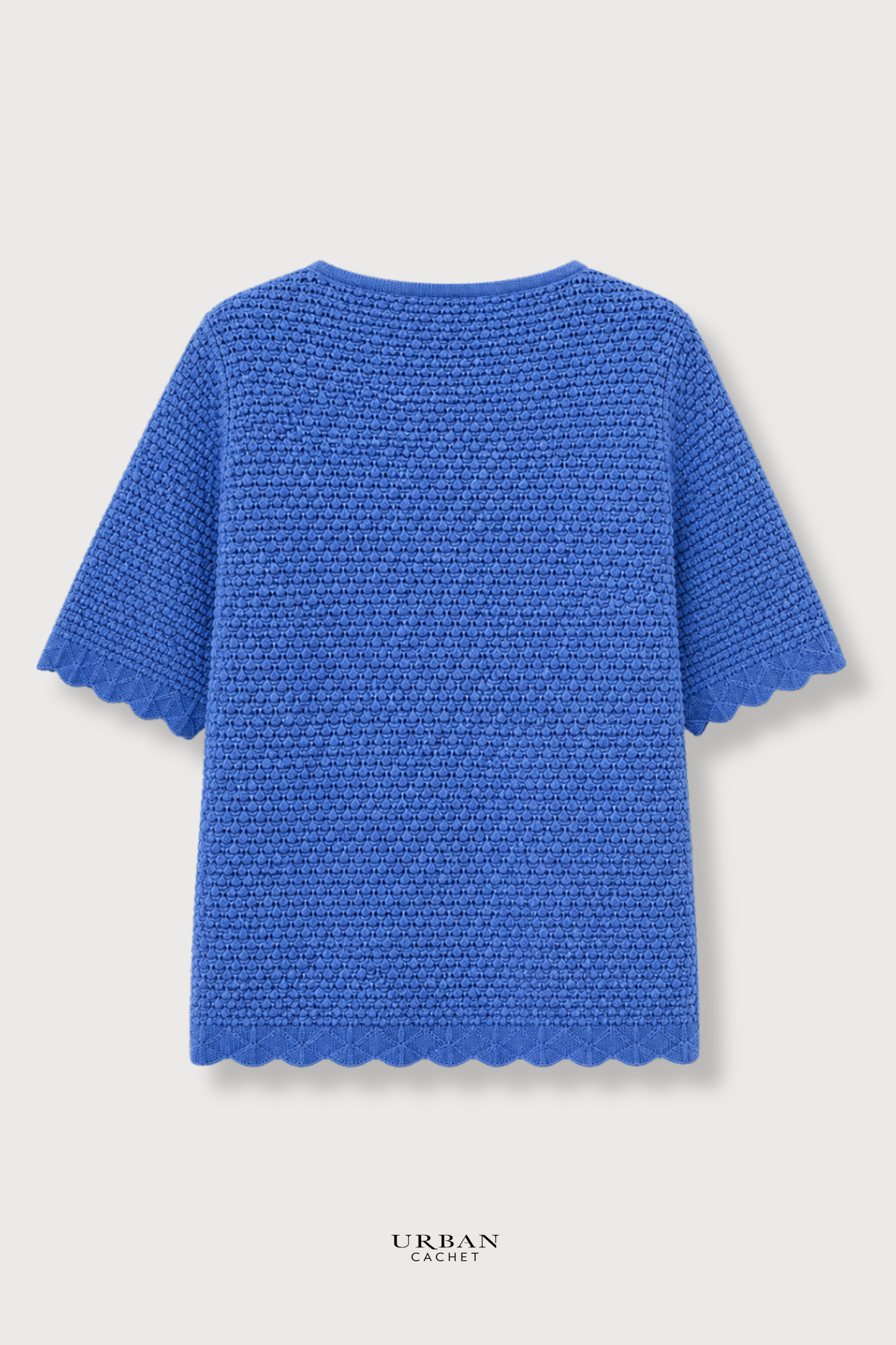 Mansted Denmark Wendy Pointelle Top in Dark Sky