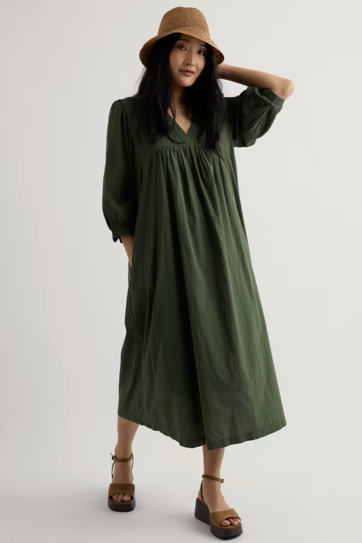 Seasalt Cornwall Earth Colours Dress in Hosta