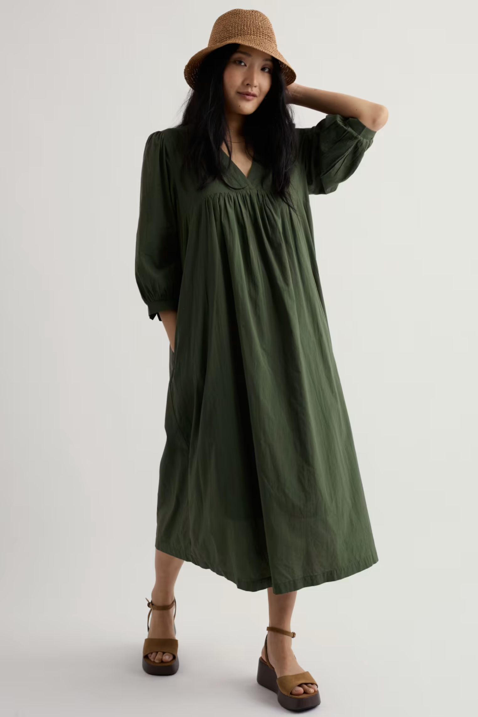 Seasalt Cornwall Earth Colours Dress in Hosta
