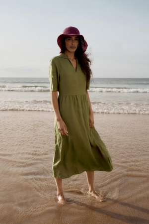 Seasalt Cornwall Fen Violet Dress in Creek