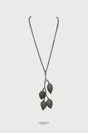 Urban Cachet Accessories Handmade Knitted Jakarta Necklace in Silver