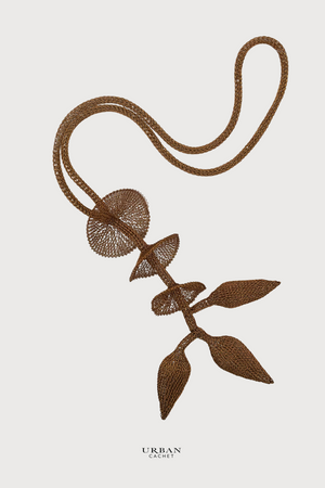 Urban Cachet Accessories Handmade Knitted Sulawesi Necklace in Copper