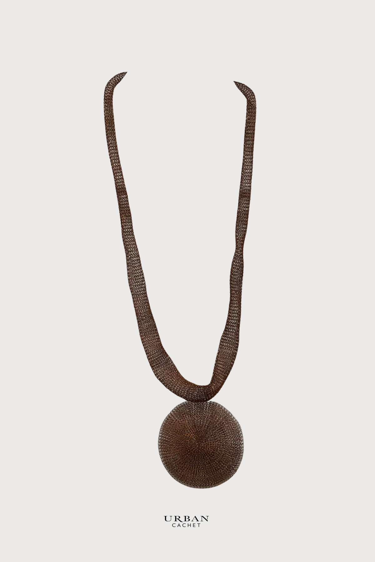 Urban Cachet Accessories Handmade Knitted Lovina Necklace in Copper