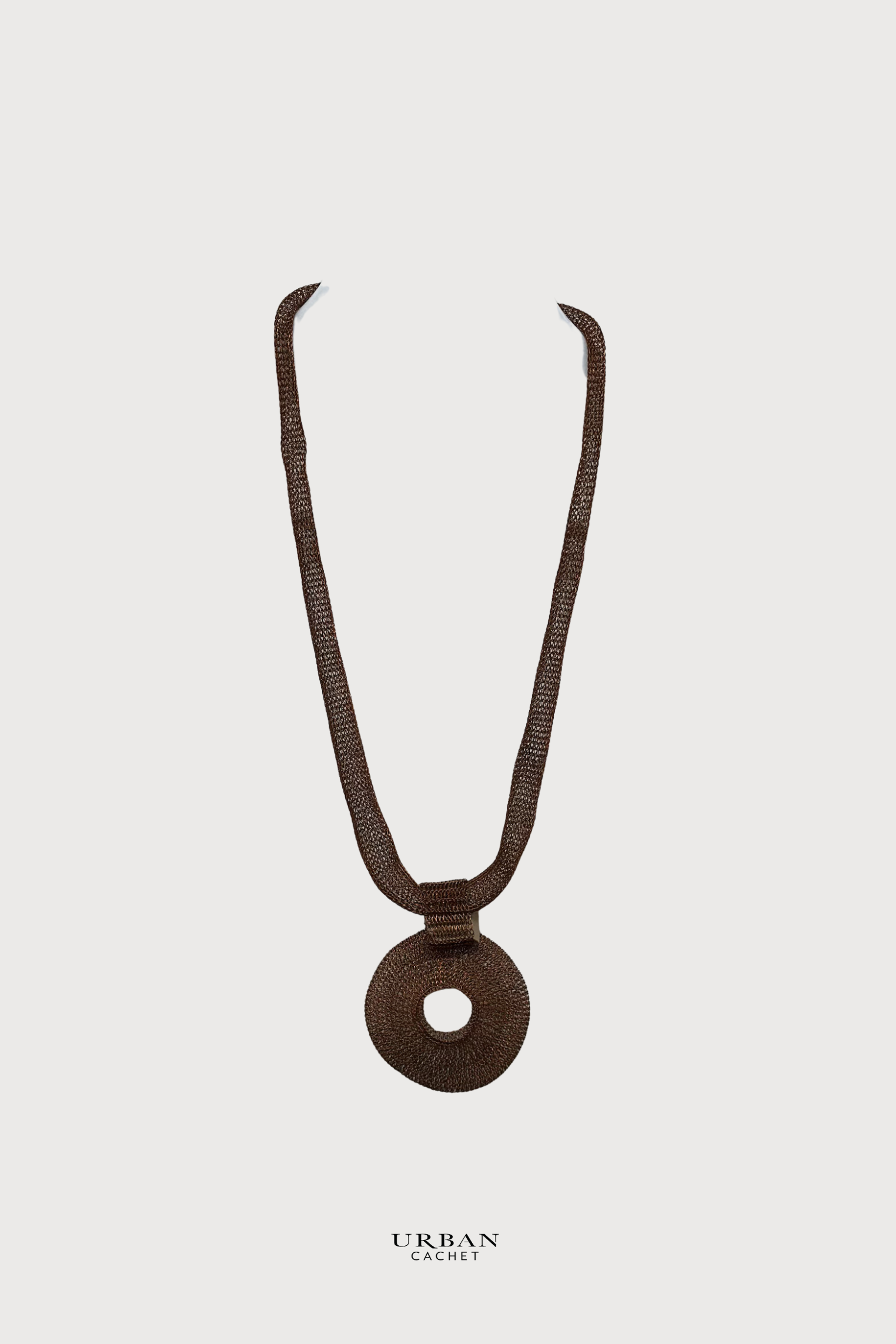Urban Cachet Accessories Handmade Knitted Uluwatu Necklace in Copper