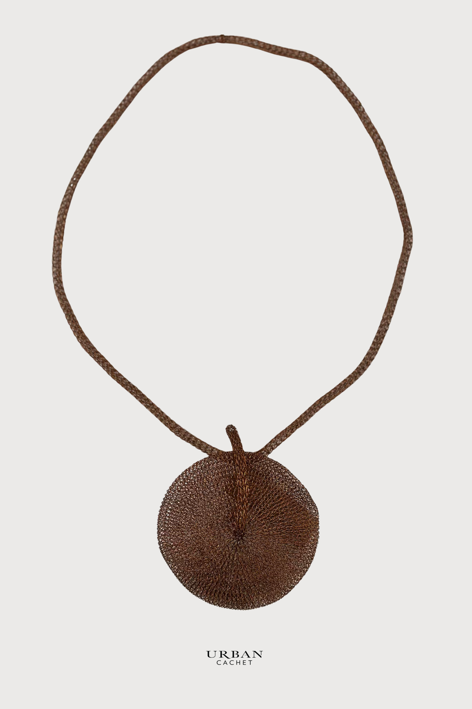 Urban Cachet Accessories Handmade Knitted Nusa Necklace in Copper