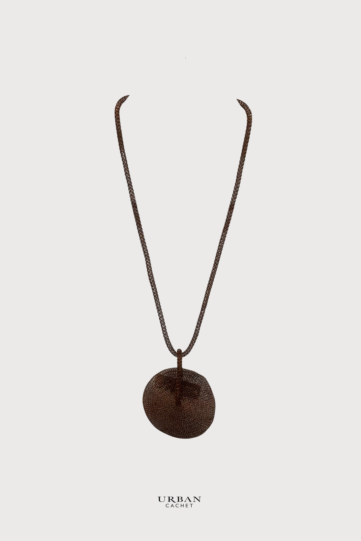 Urban Cachet Accessories Handmade Knitted Nusa Necklace in Copper