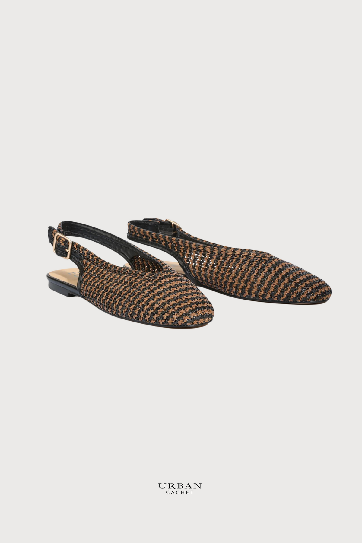 EOS Footwear Sansa Sandal in Chocolate Raffia