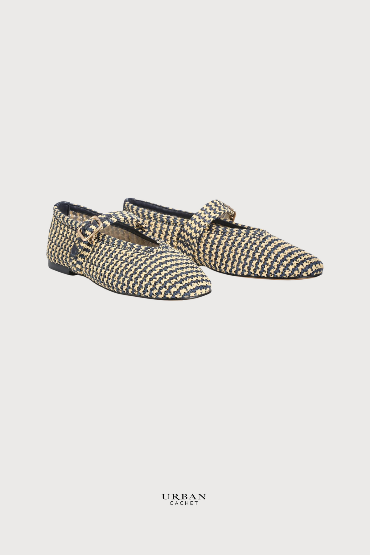 EOS Footwear Santalum Sandals in Navy Raffia