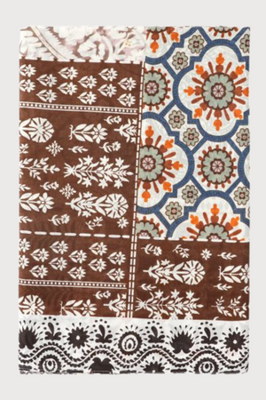 Enhance Accessories Eden Almond Print Scarf 100% Cotton