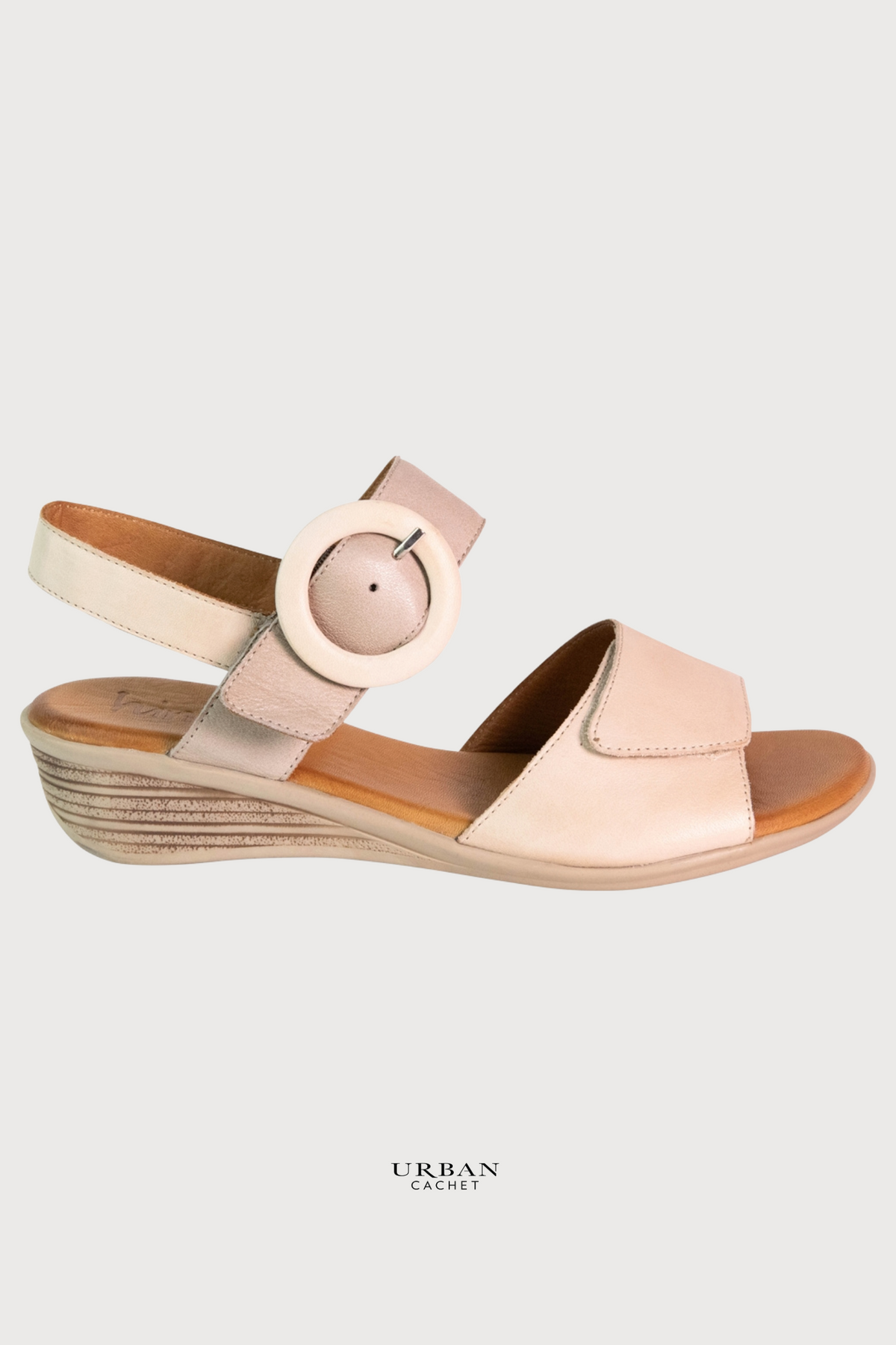 Hinako Chantilly Sandal in Nude Dark Stone