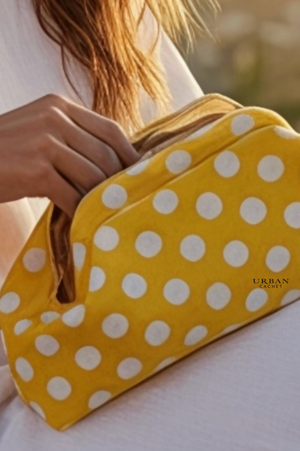 Goldie & Co Bondi Spot Clutch in Yellow/White