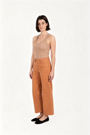 New London Jeans Christow Loose Leg Crop in Ginger
