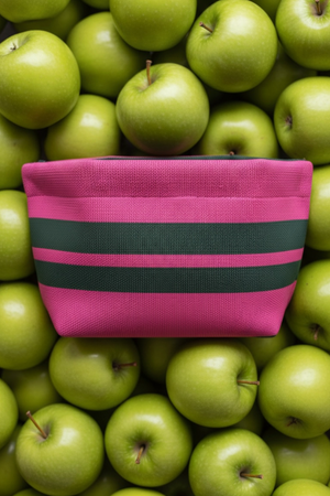Goldie & Co Rose Bay Pouch in Fuschia & Green