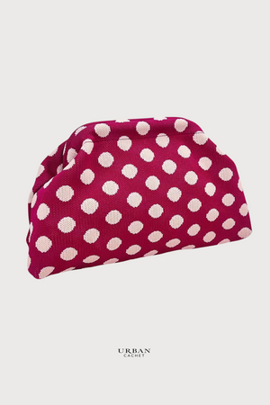 Goldie & Co Bondi Spot Clutch in Red & White