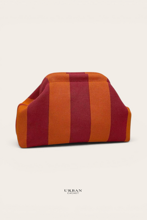 Goldie & Co Laguna Clutch in Orange & Red