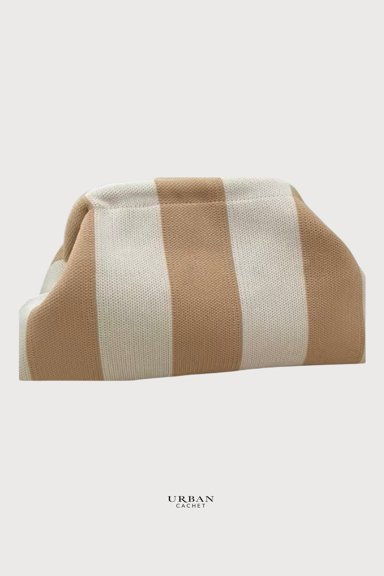 Goldie & Co Laguna Clutch in Sand & White