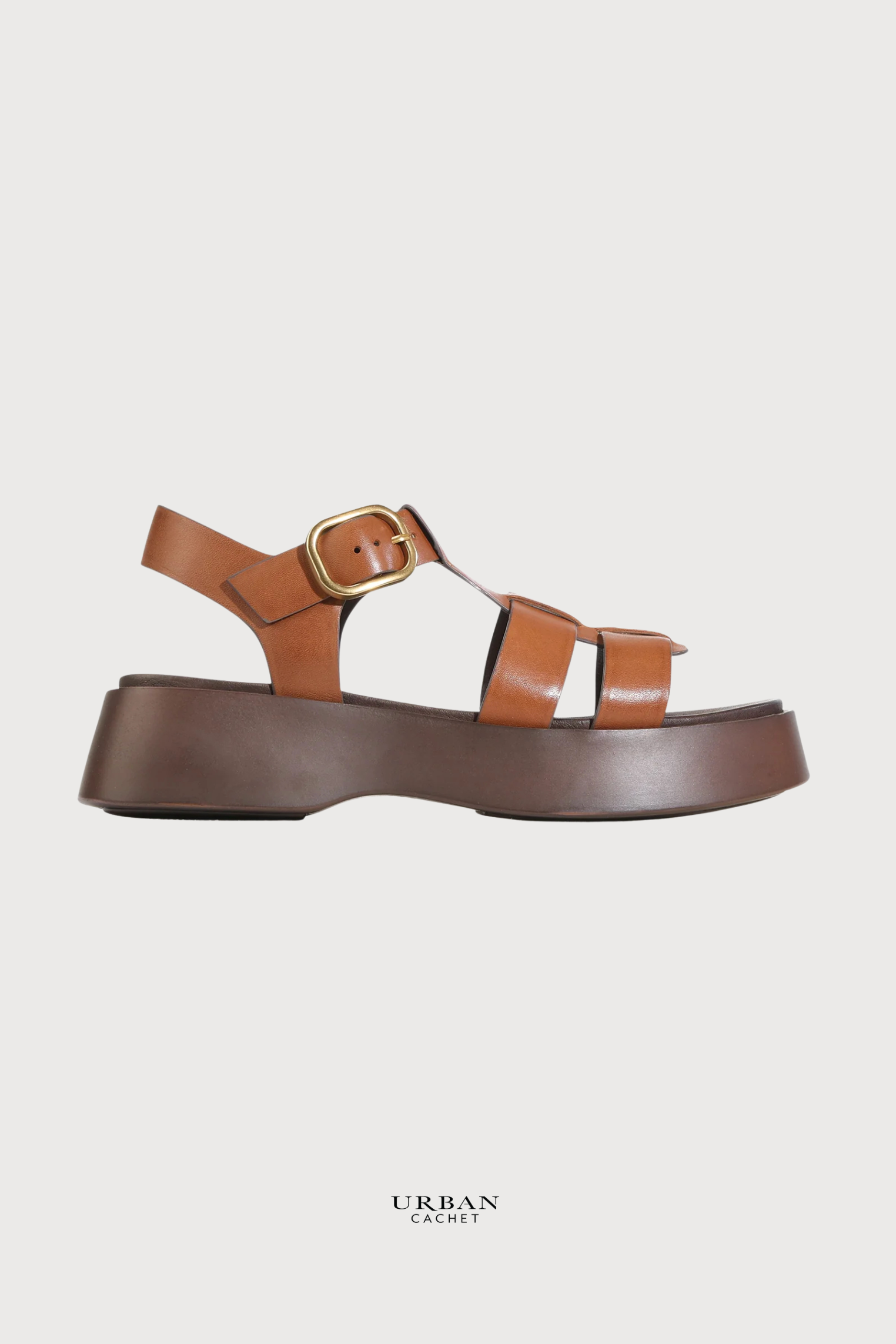 EOS Footwear Bario Sandal in Brandy Leather PREORDER DEL 20th September