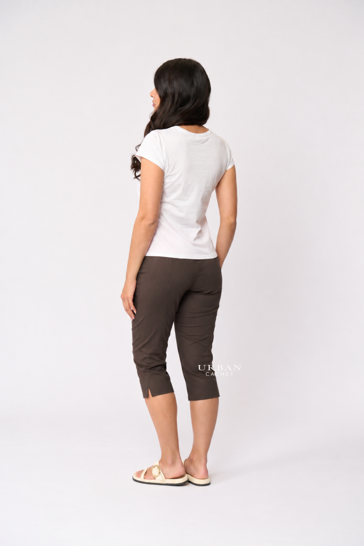 Foil Split ENZ Trapeze Pant in Sable