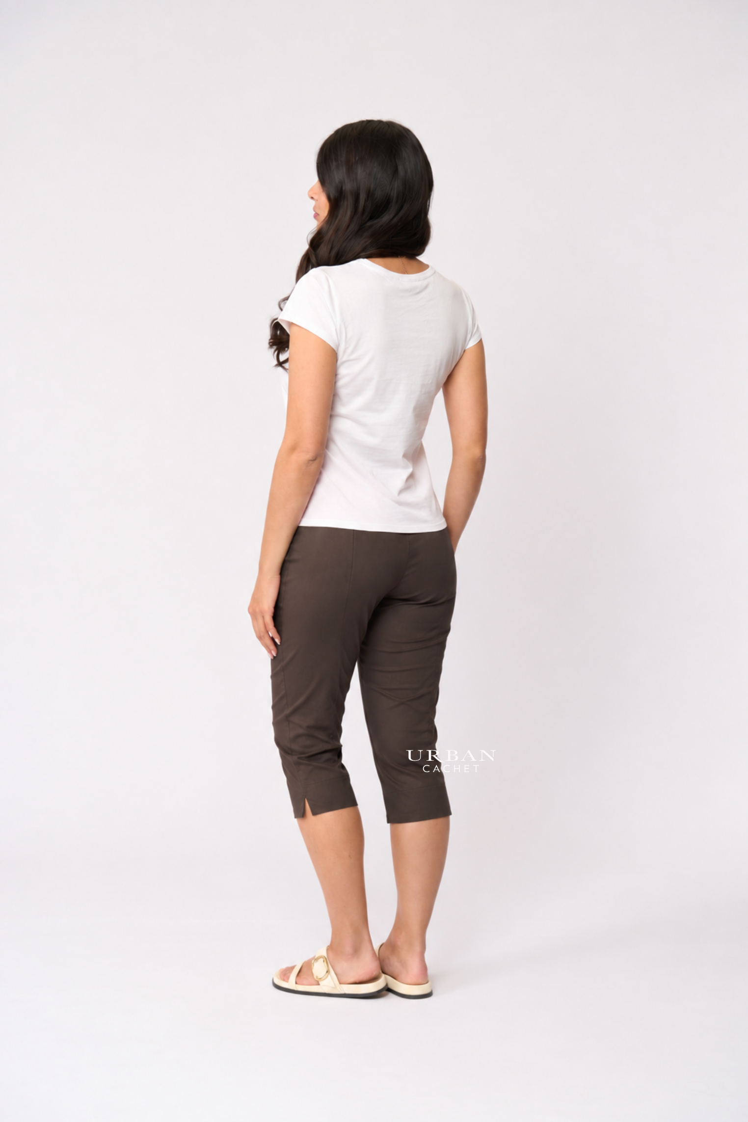 Foil Split ENZ Trapeze Pant in Sable