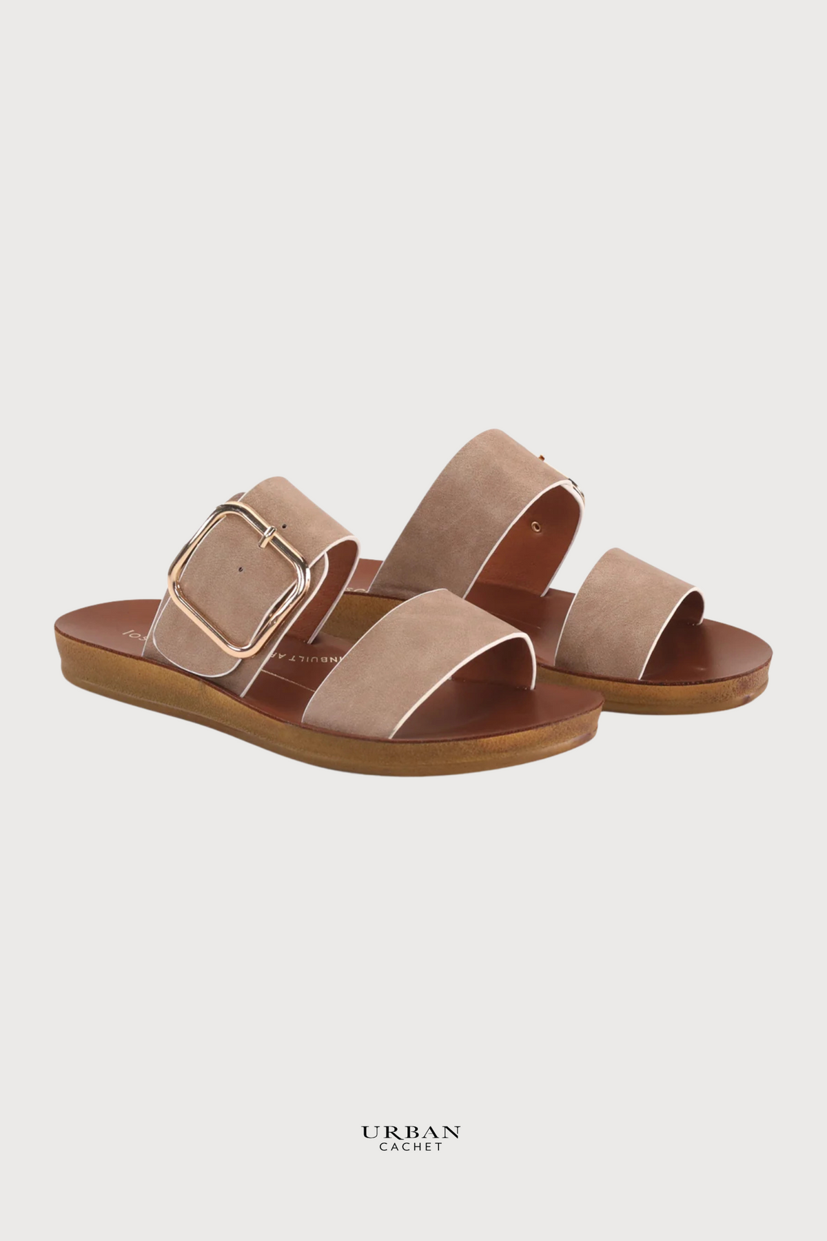loscabos Doti Sandal in Taupe Whitetrim