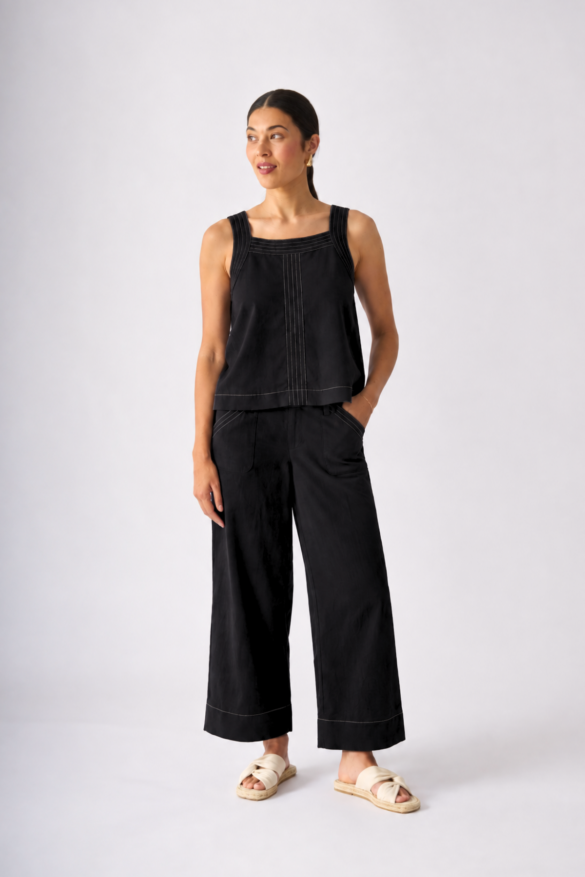 Foil Stand Out Pant in Dark Gunsmoke