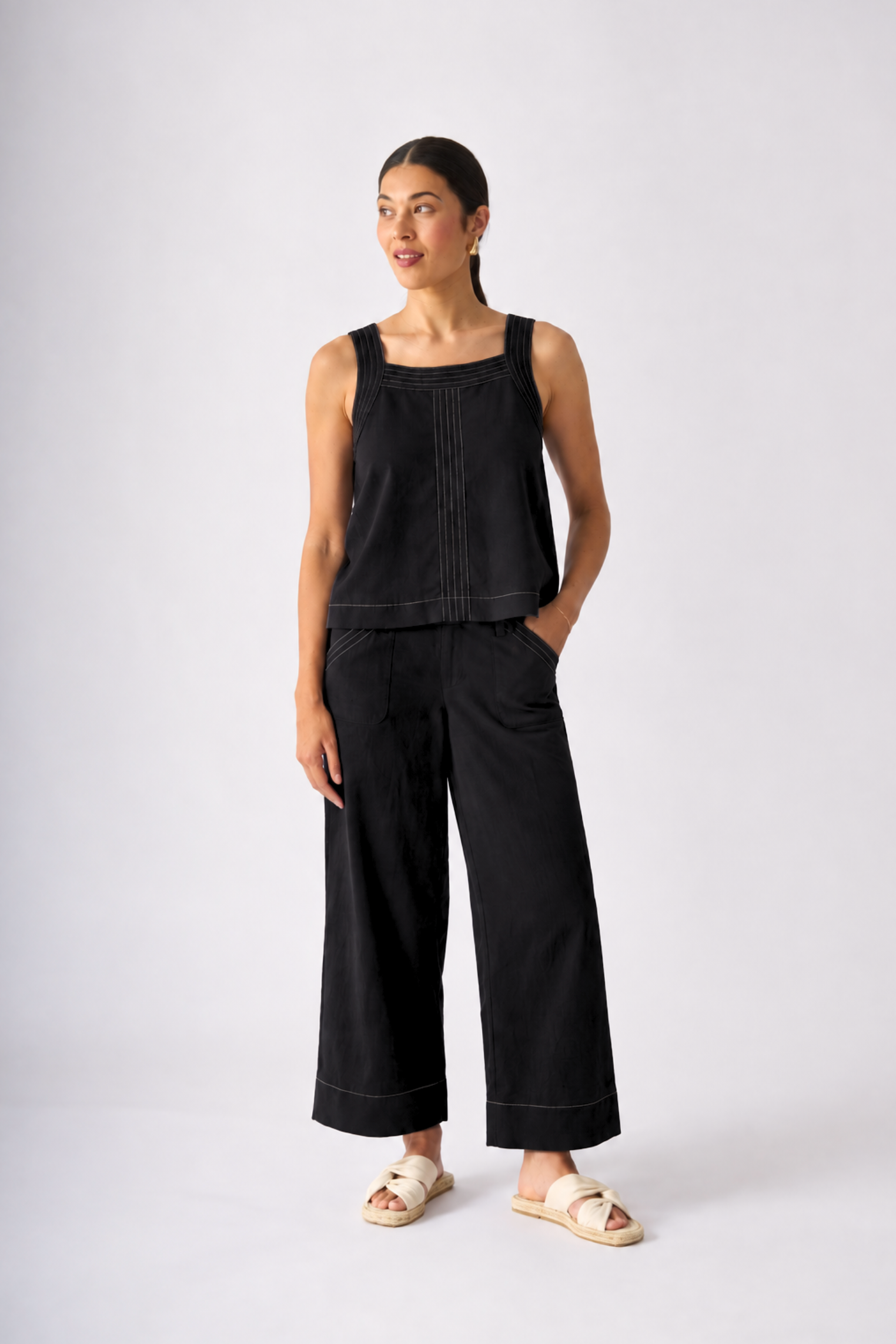 Foil Stand Out Pant in Dark Gunsmoke