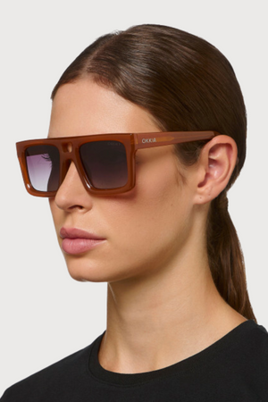 OKKIA Vulcano Sunglasses in Jelly Orange