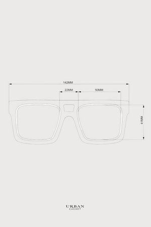 OKKIA Vulcano Sunglasses in Jelly Orange